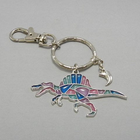 stained glass keychain Spinosaurus