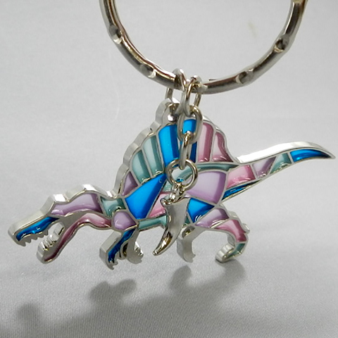 stained glass keychain Spinosaurus