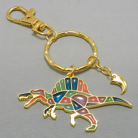 stained glass keychain Spinosaurus