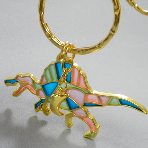 stained glass keychain Spinosaurus