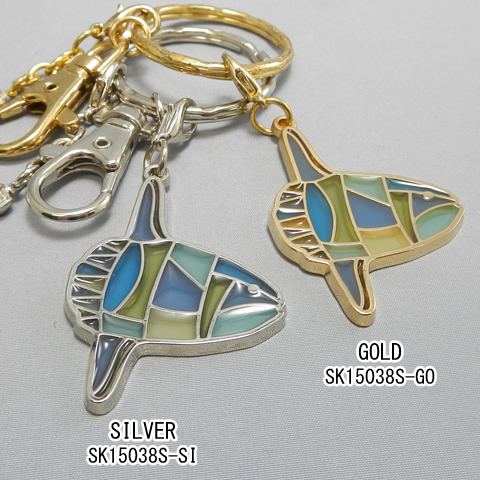 stained glass keychain sunfish