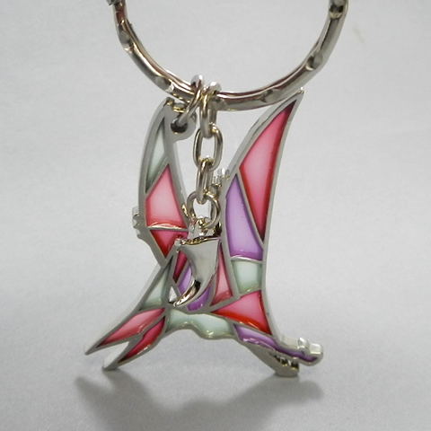 stained glass keychain Pteranodon