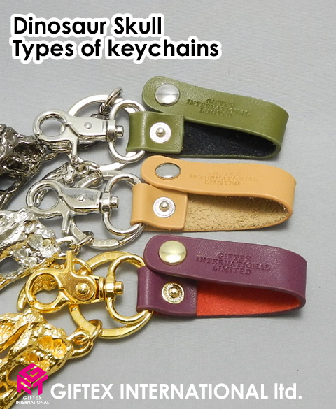 Gradient color dinosaur keychain cute llaveros leather belt