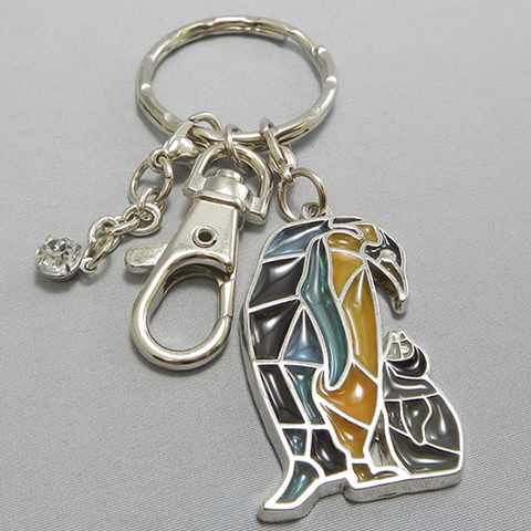 stained glass keychain Penguin