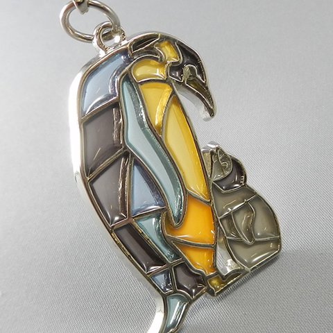 stained glass keychain Penguin